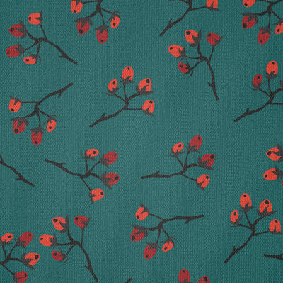 Alens Red Berry Christmas Rustic Fabric