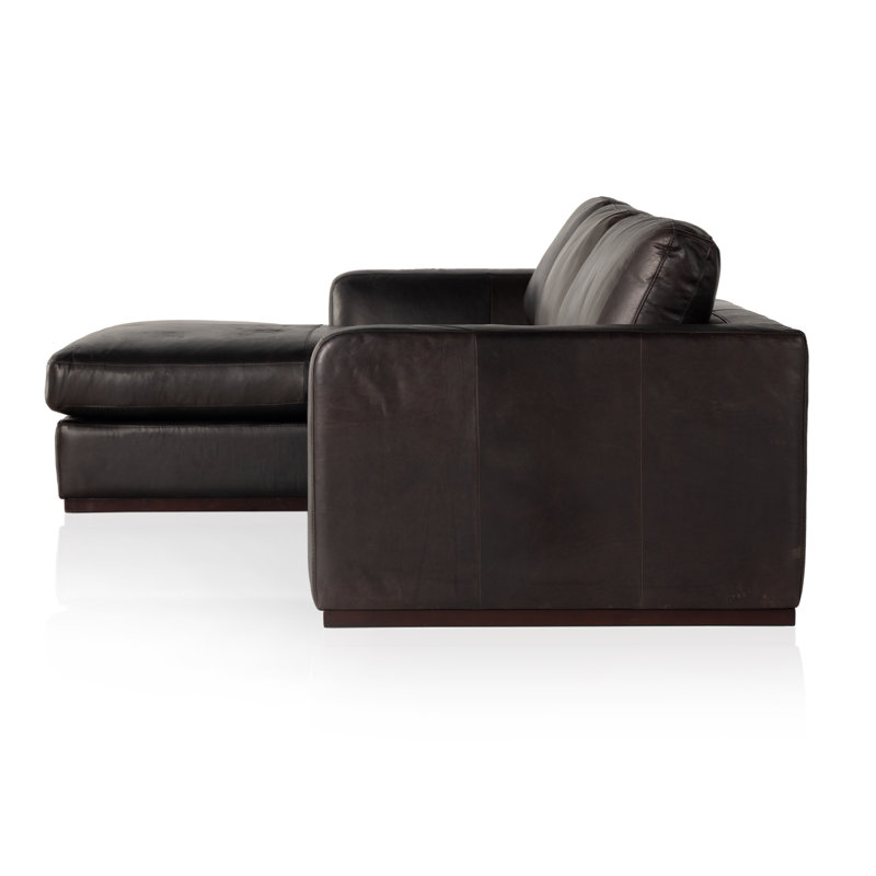 Colt Modular Chaise Sectional, Left Hand Facing, Aldred Silver Polyester Blend