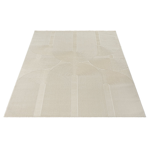 Carloz Beige/Brown/Cream/Grey Indoor Rug, Beige, Round 160 cm