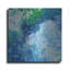  «Blue Lagoon Abstract 1» par Jean Plout, art mural en métal, 12 po x 12 po-219024393