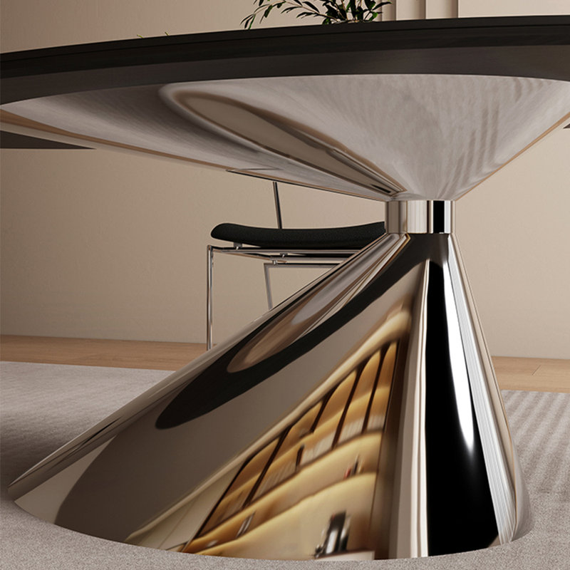 Table et chaises Art Rock, H 29,5 po x L 86,6 po x l 39,3 po, 7 Pieces: Table, 6 Chairs