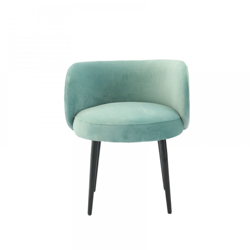 Fauteuil 24 po 24 po, Velours brun