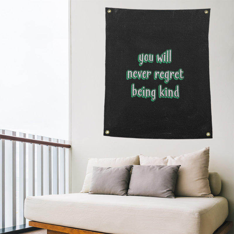 Tapisserie tableau noir en polyester quote quot, H 59 pi x l 50 po, Vert