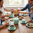 11 Piece Mint Green Ceramic Tea Set-628207393