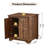 Farmhouse 25.59'' Tall Embossed Side Table Cabinet-1101996323