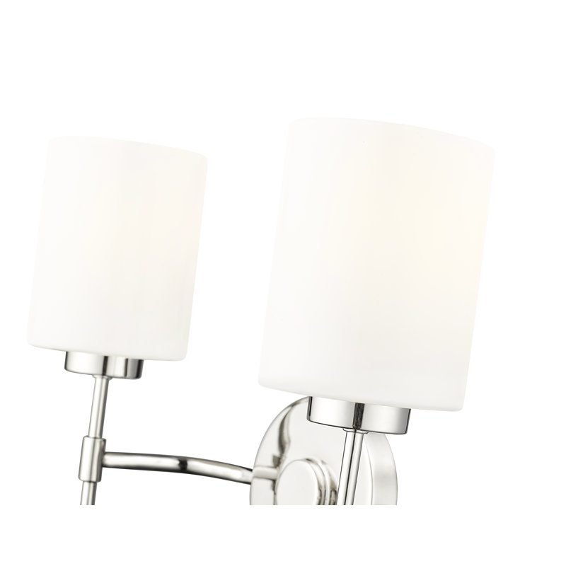 Meuble-lavabo 2 lumières 15,5 po Holleran , Nickel poli