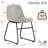 Faux Leather Upholstered Metal Side Chair-64827228