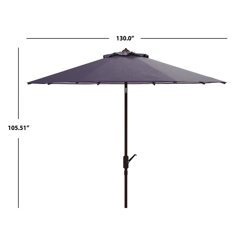 Parasol de plage 11 pi Toucha, Bleu marine