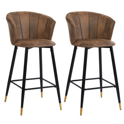 Abbigale Upholstered Counter Stool with Metal Frame