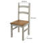 Whiffletree Solid Wood Slatted Back Dining Chair