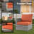 Cassville 8 - Person No Assembly Required Outdoor Conversation Set, Patio Wicker Sectional Seating Group with Cushions, All Weather Sofa Set with Optional Fire Pit Table for Garden Backyard-93662482-93092039
