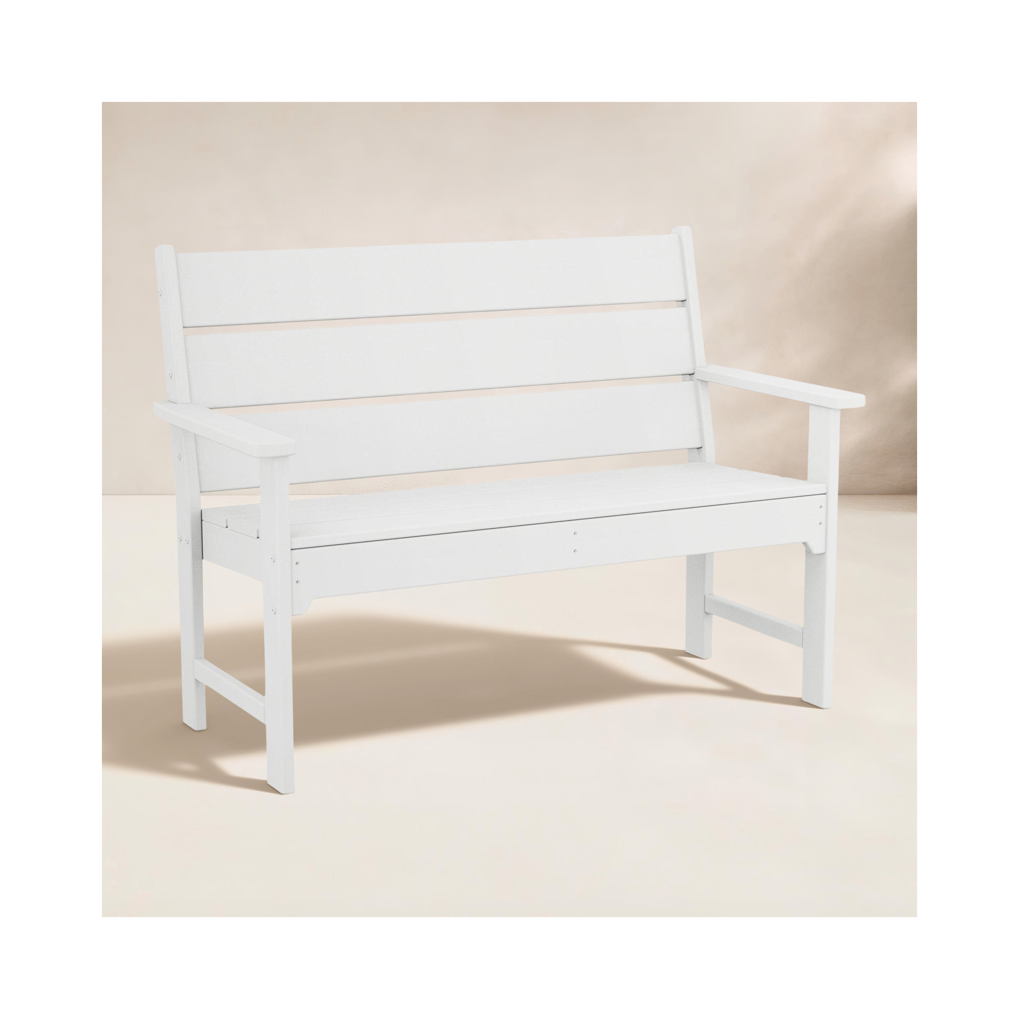 Lakeside 48" Bench, White