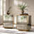 Adelais Antique Mirrored Accent End Table