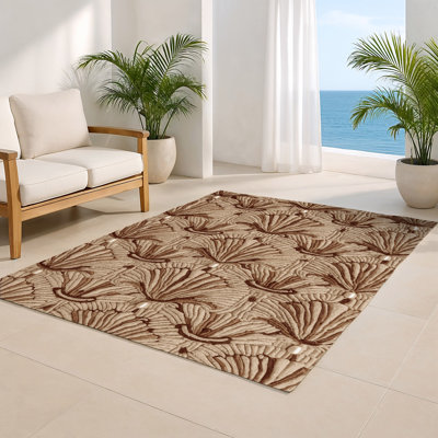 Tapis d'intérieur et d'extérieur brun français