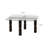 Coffee table Dpervers, Low coffee table, 80x80h40 cm, Anthracite and Transparent