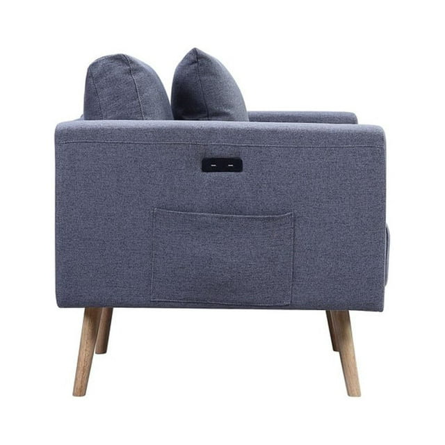 Fabric 56.5'' Reception Loveseat