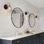Yedidalga 1-Light Dimmable Black/Copper Armed Sconce