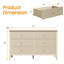 Commode double 6 tiroirs l 47 po Amberrae-1487749066