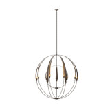 Cirque Double 12 - Light Sphere Globe Chandelier