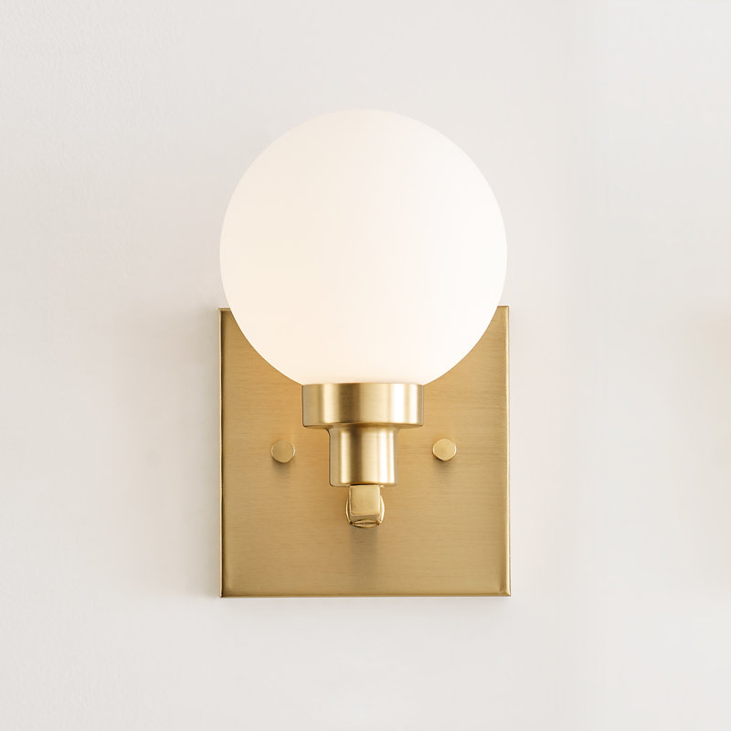 1 - Light Bath Sconce, Satin Brass