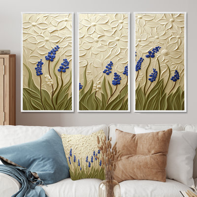 Adaleigh - ensemble d'art mural floral
