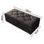 Akerria 102cm Wide Rectangle Striped Ottoman Storage Box with Hydrolic Arm-1466758744