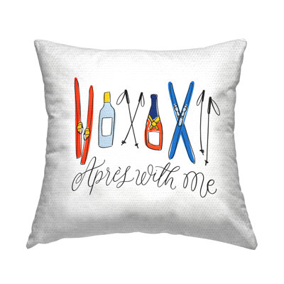Polyester Throw Square Indoor/Outdoor Pillow Cover & Insert