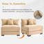 Canapé modulaire surdimensionné en U de 170 po Cloud-9137655