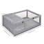 Maison pour tortues en bois Kinyon, habitat intérieur/extérieur pour tortues, gris