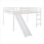 Lit mezzanine avec glissade, conception multifonctionnelle, lit double
