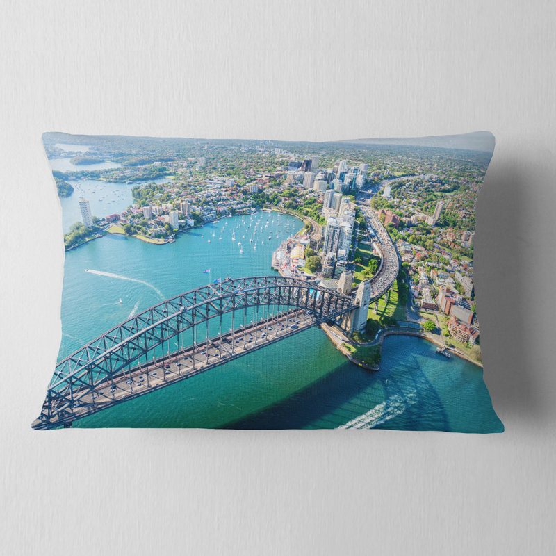 Coussin lombaire d’une vue aérienne cityscape sydney