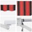 VidaXL 500cm W x 300cm D Polyester Cover Retractable Patio Awning-130063156-130063157-130063160