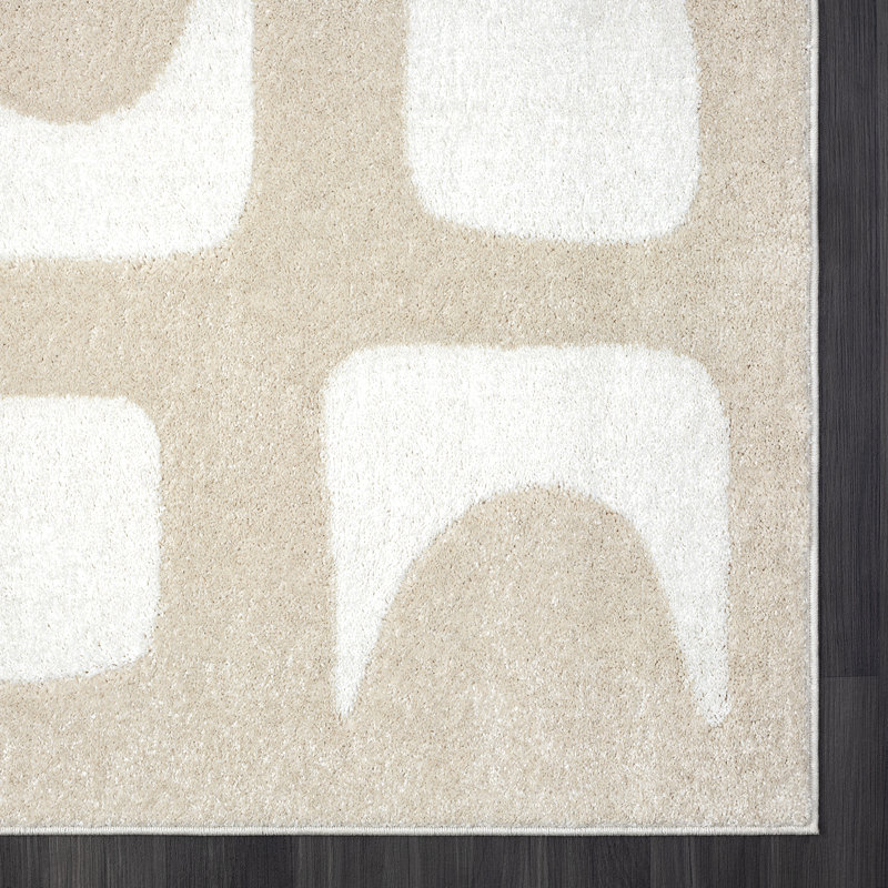 Geometric Indoor Rug, Rectangle 4' x 6'