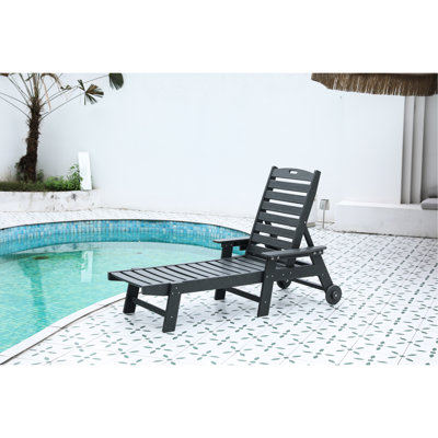 Méridienne avec 5 positions et porte-gobelet, roulettes pour la mobilité, véranda grise à l'avant 5 et gris, bord de piscine approprié