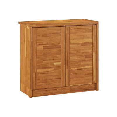 Filley Solid Wood 2 - Door Rectangle Accent Cabinet