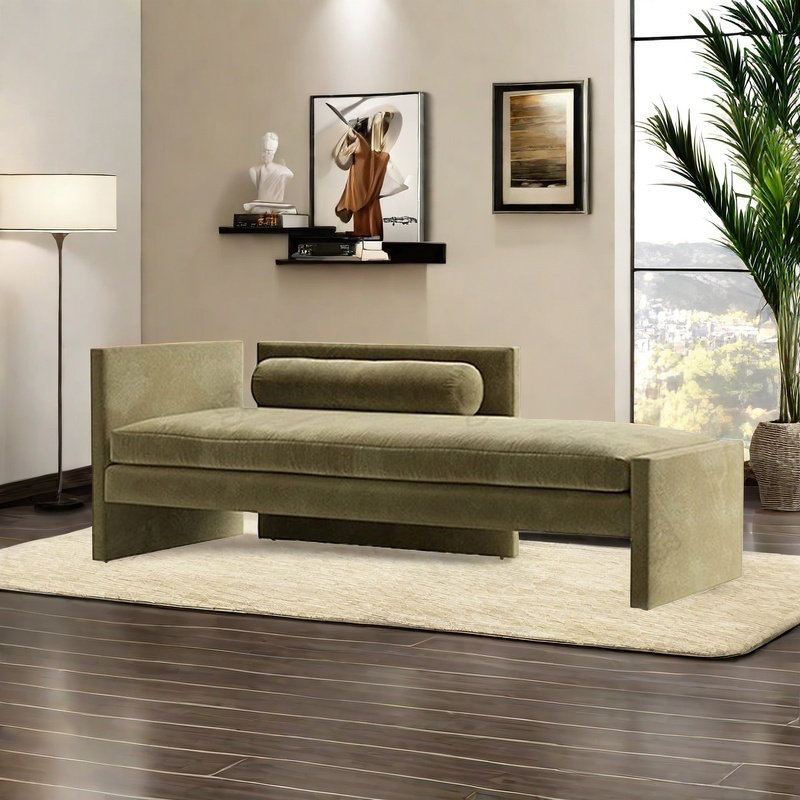 Chaise en pin massif de haute qualité, Orienté à gauche (vu de face), Vert clair