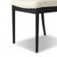 Chaise de salle à manger à dossier complet en mélange de lin-1500176796