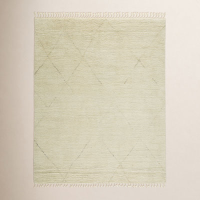Phineas Cream Dark Brown Hand-Knotted Rug