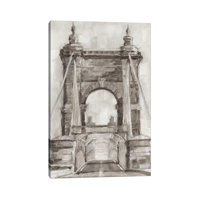 "Pont Crossing II" par Ethan Harper, reproduction d’art, Toile tendue, H 18 po x l 12 po x 1,5 po, Pas de tapis