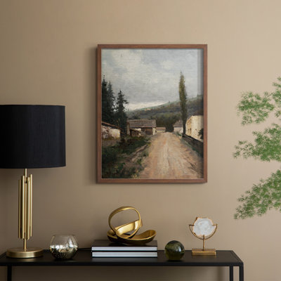 Vintage Landscape CCXIII Framed Print - Solid Wood