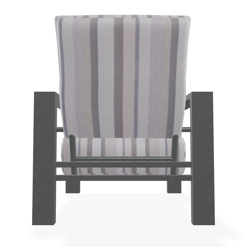 Chaise avec accoudoirs à coussin profond Larssen, Graphite, Colombe sensorielle