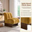 Fauteuil d'appoint moderne, fauteuil lounge rembourré avec base en bois massif, fauteuil de lecture design pour salon et chambre (paquet de 2)-1798203714