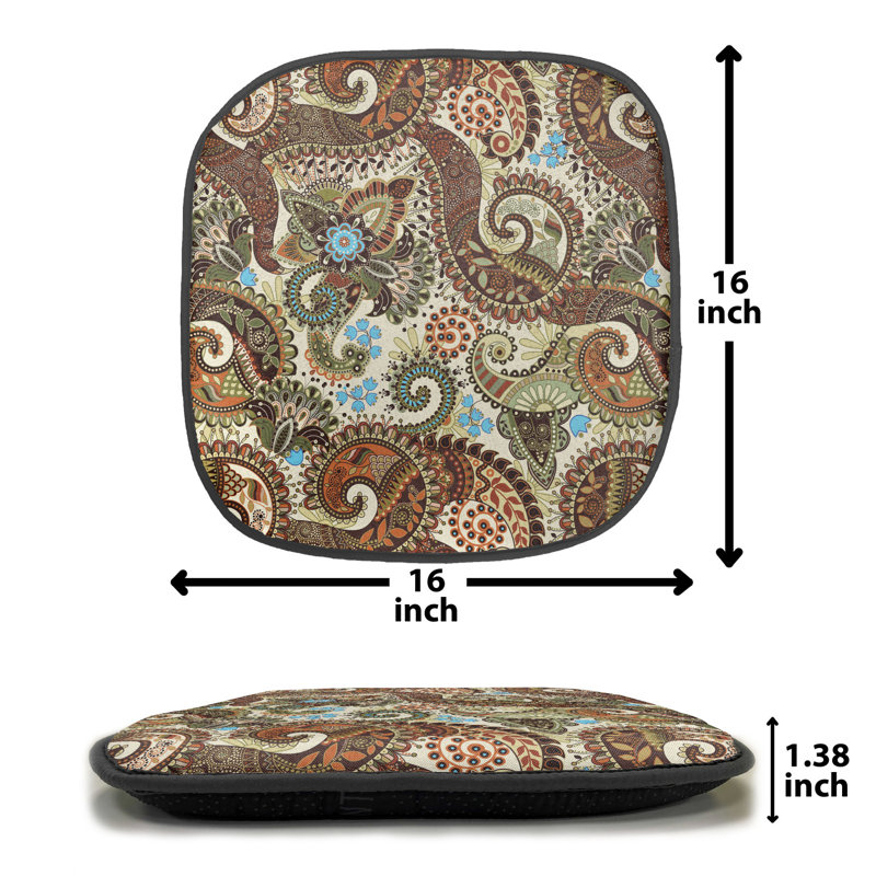 Outdoor 1.38'' Dining Chair Seat Cushion