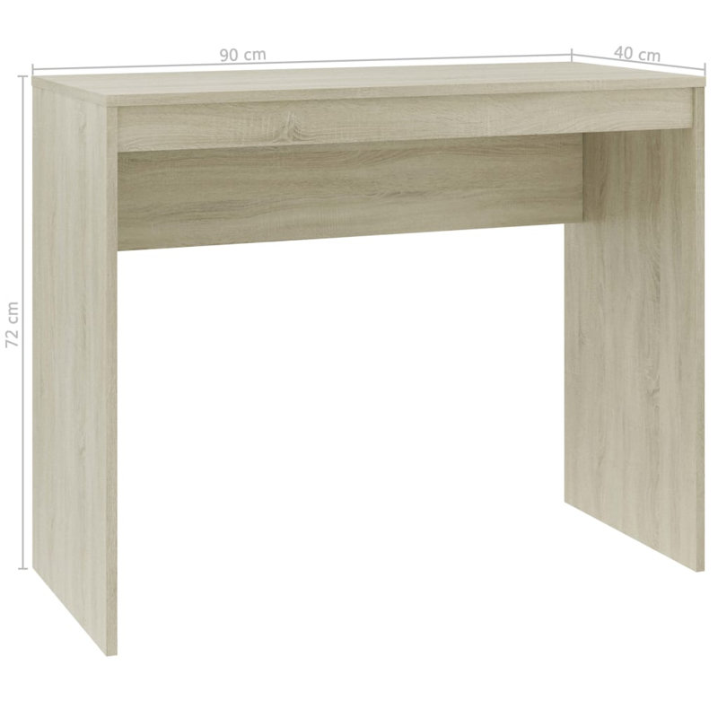 Bureau en bois d'ingénierie Neelam, Chêne sonoma