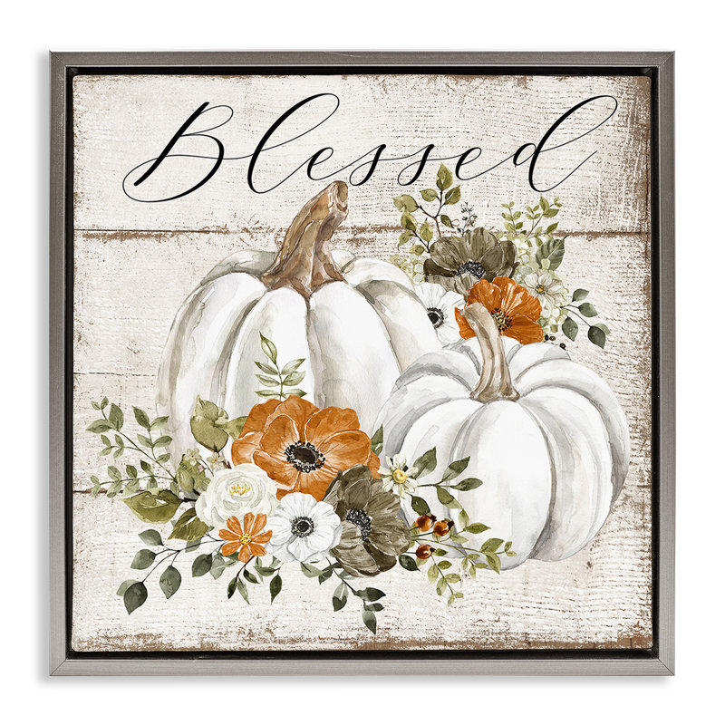 Art floral giclée par citrouille par LSR Design Studio