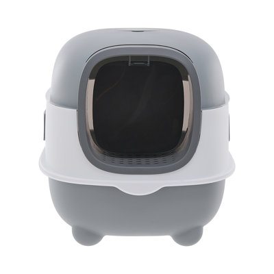 Bromwich Plastic Enclosed Litter Box with Scoop