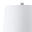 Lampe de table moderne en céramique blanche de 60 cm (23,6 po) avec variateur à 3 niveaux pour chambre, salon et entrée
