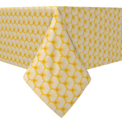 Rectangular Tablecloth, 100% Cotton, 60X84", Abstract Shells