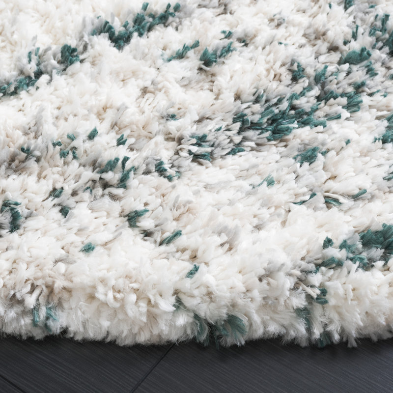Tapis à poils longs Wawona, Rond 6 pi 7 po