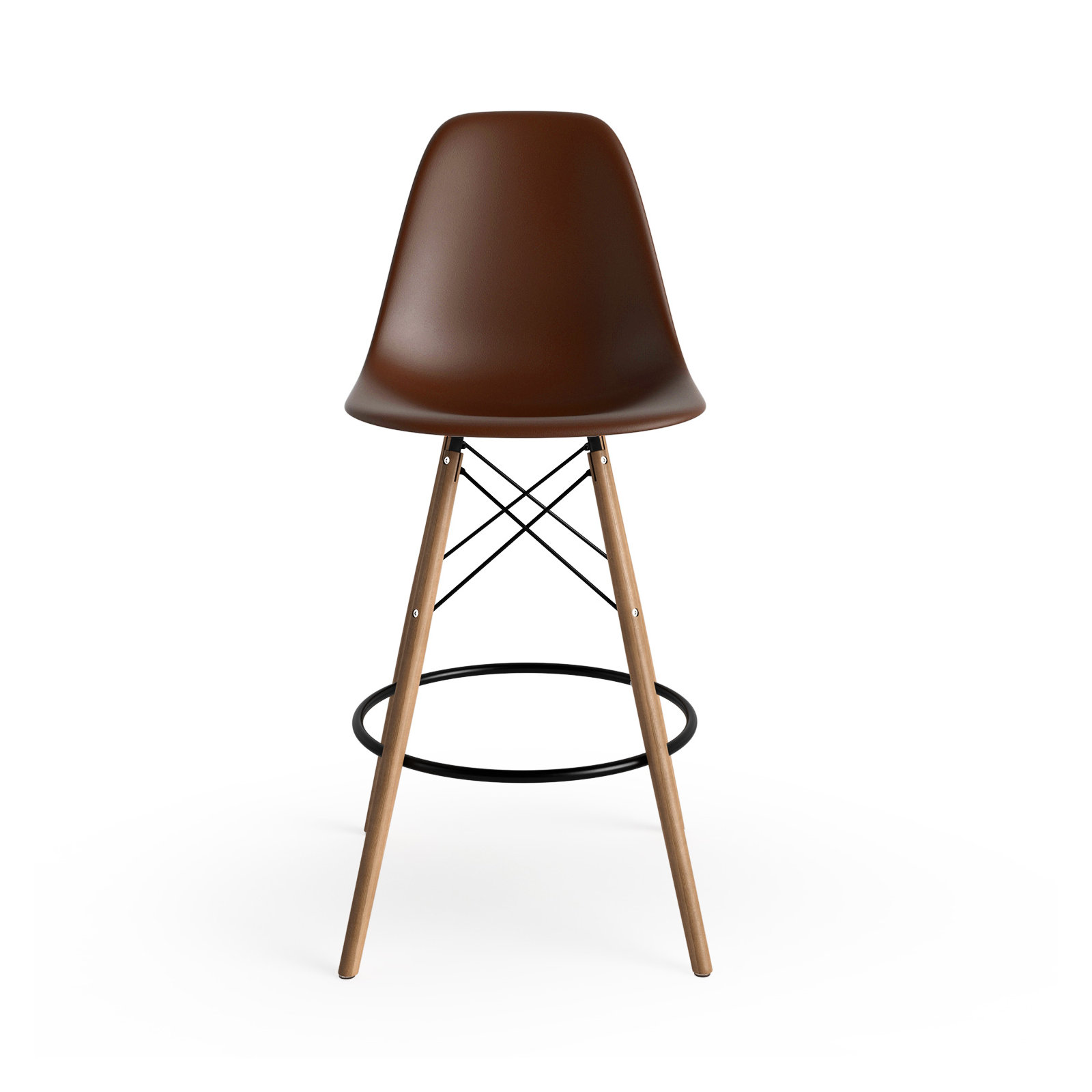 Jordan Bar & Counter Stool, Brown/Natural, Counter Stool (26" Seat Height)
